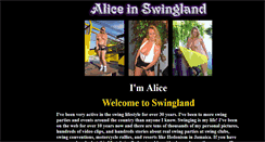 Desktop Screenshot of aliceinswingland.com